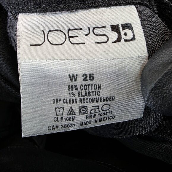 Joe's Jeans Womens 25 Black Bootcut Stretch Denim Dark Wash Keith CMKH52082 - Picture 12 of 13